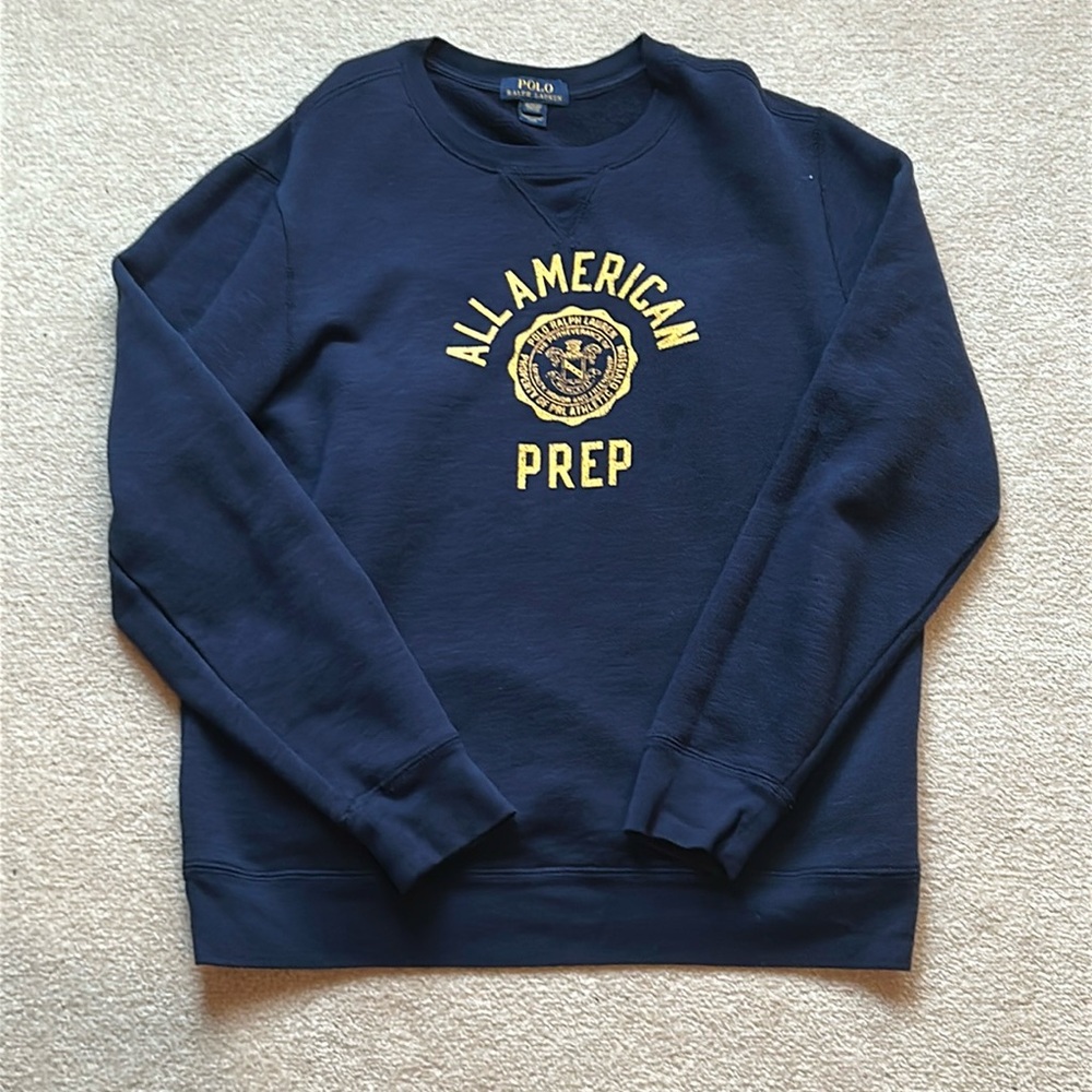 Polo Ralph Lauren Long Sleeve Sweatshirt All American Prep Boys Youth XL 18-20